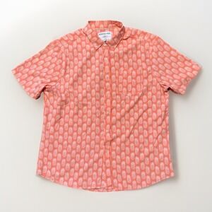 International Report 4 Way Stretch Shirt Men's XL‎  All Over Print Pineapple